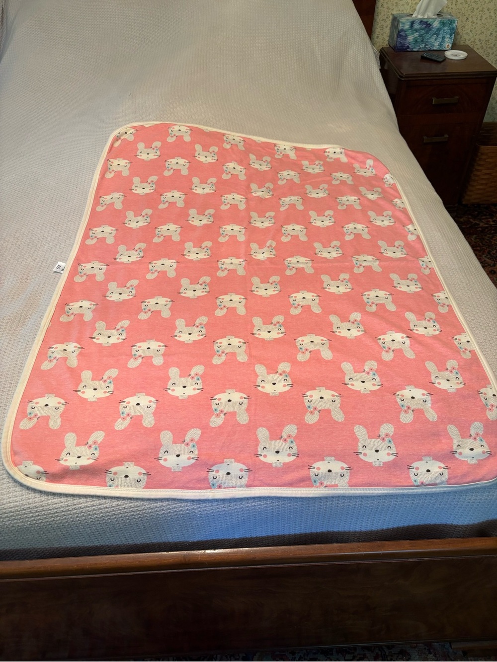 Adorable Gerber Reversible Baby Blanket